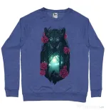 Bluza ADLER barbat Running with the wolves Albastru melanj