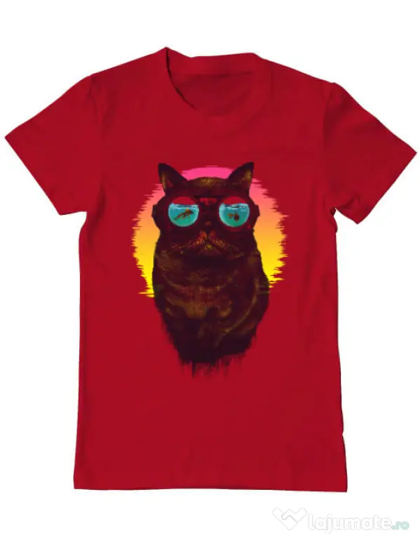 Tricou ADLER barbat Underwater punk Rosu