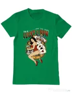 Tricou ADLER barbat The lucky is now Verde mediu