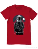 Tricou ADLER barbat Astronaut rebel Rosu