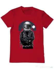 Tricou ADLER barbat Astronaut rebel Rosu