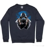 Bluza ADLER barbat Graffiti gas mask Denim inchis