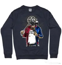 Bluza ADLER barbat Suicide gas mask Denim inchis