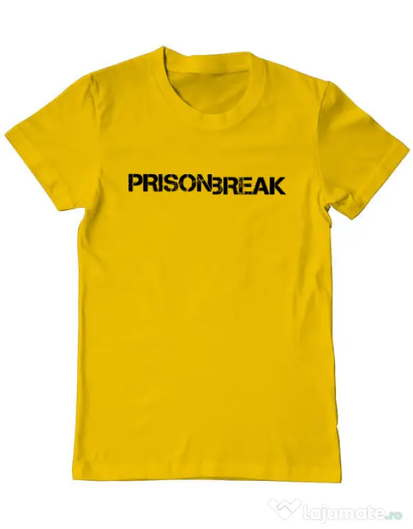 Tricou ADLER barbat Prison break Galben