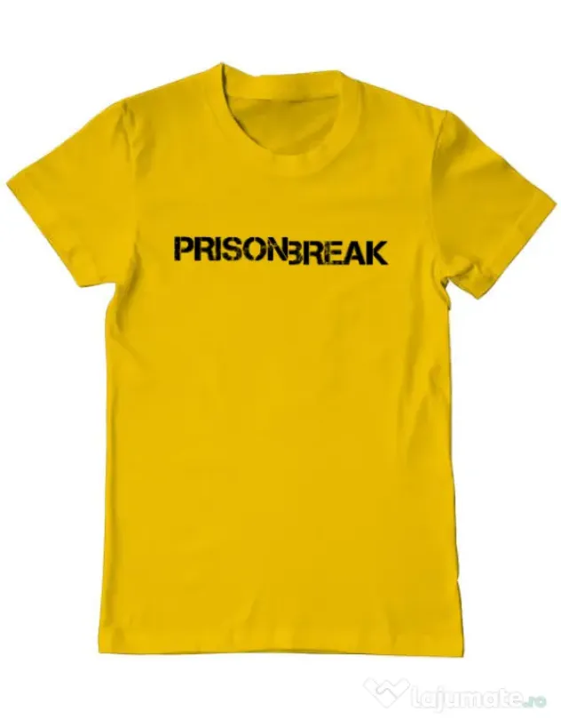 Tricou ADLER barbat Prison break Galben
