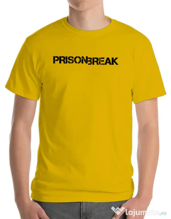 Tricou ADLER barbat Prison break Galben