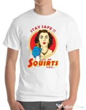 Tricou ADLER barbat Squirts Alb
