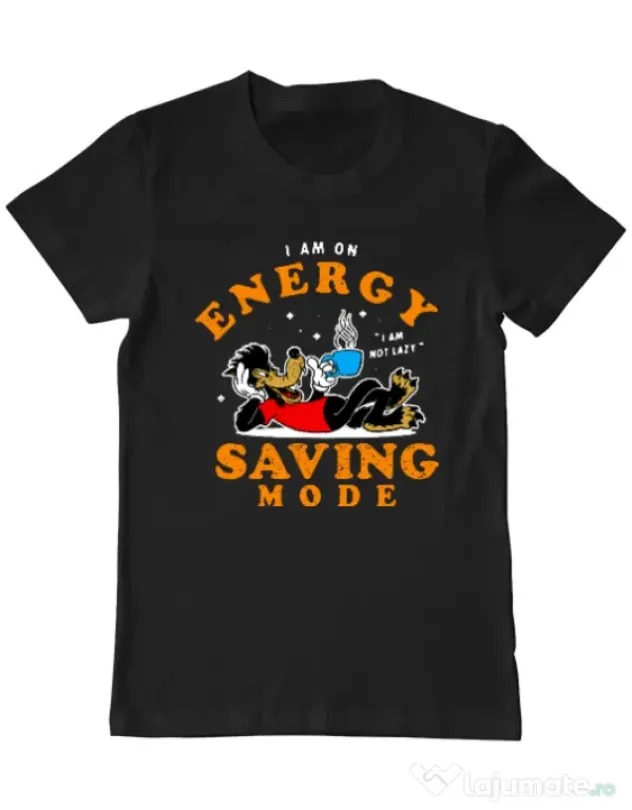 Tricou ADLER barbat Energy saving mode Negru