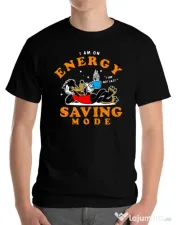 Tricou ADLER barbat Energy saving mode Negru 