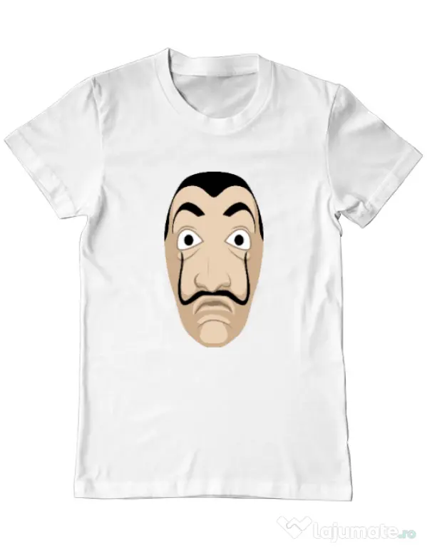 Tricou ADLER barbat Dali mask Alb