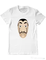 Tricou ADLER barbat Dali mask Alb