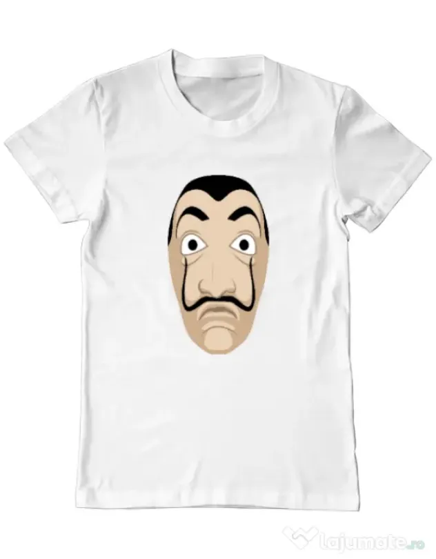 Tricou ADLER barbat Dali mask Alb
