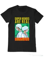 Tricou ADLER barbat Real super heroes Negru