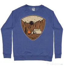 Bluza ADLER barbat Camp cliffs Albastru melanj