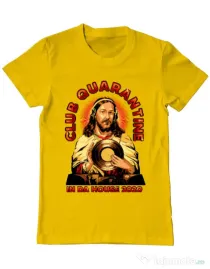 Tricou ADLER barbat Club quarantine Galben