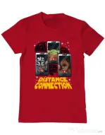 Tricou ADLER barbat Distance connection Rosu
