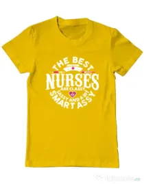 Tricou ADLER barbat Best nurses Galben