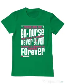 Tricou ADLER barbat Ex nurse Verde mediu