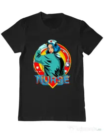 Tricou ADLER barbat Strong nurse Negru