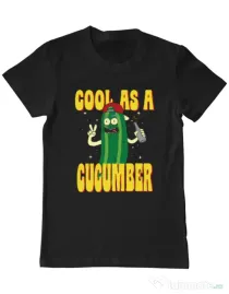 Tricou ADLER barbat Cool as cucumber Negru