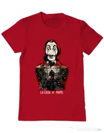 Tricou ADLER barbat La casa de papel Rosu