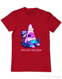 Tricou ADLER barbat You are the star Rosu