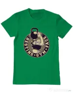Tricou ADLER barbat Resting gym face Verde mediu