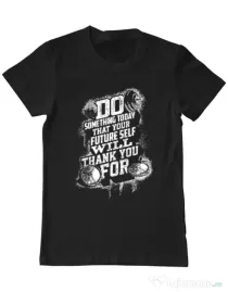 Tricou ADLER barbat Do something today Negru