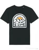 Tricou STANLEY STELLA barbat Mountain beauty Negru