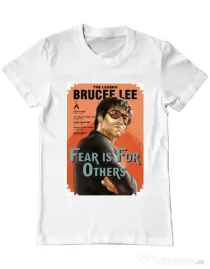 Tricou ADLER barbat Fear is for others Alb