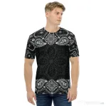 Tricou barbati all over Bandana