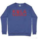 Bluza personalizata barbat Logo Kola Rosu Albastru melanj