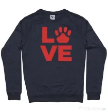 Bluza personalizata barbat Love Kola Kariola Rosu Denim inchis