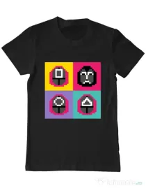 Tricou personalizat barbat Four guard Negru
