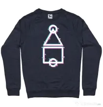 Bluza personalizata barbat Glitch Squid Game Denim inchis