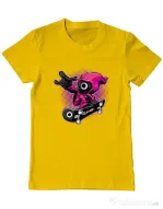 Tricou personalizat barbat Squid Boy Galben