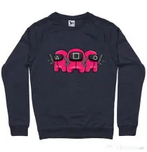 Bluza personalizata barbat Squid Squad Denim inchis