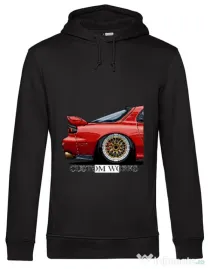 Hanorac barbat cu gluga Red RX7 FD Negru