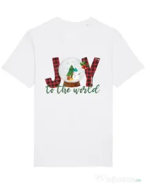Tricou STANLEY STELLA barbat Joy to the world Alb
