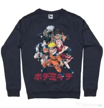 Bluza personalizata barbat Naruto Ninja Team Denim inchis