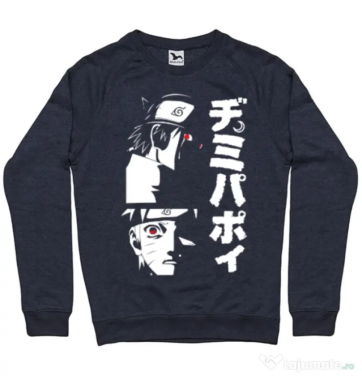 Bluza personalizata barbat Otaku Scream Denim inchis