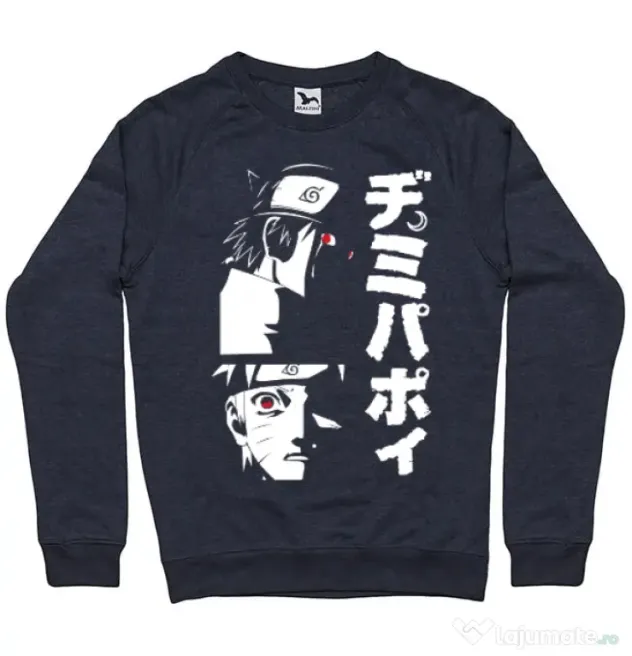 Bluza personalizata barbat Otaku Scream Denim inchis