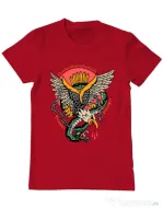 Tricou personalizat barbat Tattoo Fighting Rosu