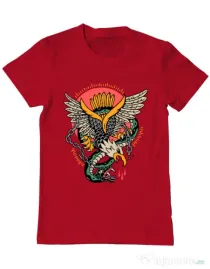 Tricou personalizat barbat Tattoo Fighting Rosu