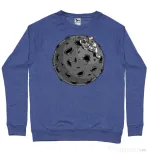Bluza personalizata barbat Chill Astronaut Albastru melanj