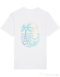 Tricou STANLEY STELLA barbat Beach Neon Alb