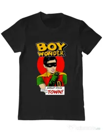Tricou personalizat barbat Boy Wonder Negru