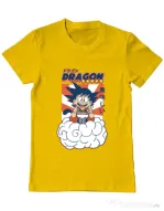 Tricou personalizat barbat Dragon Ramen Galben