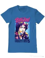 Tricou personalizat barbat BILLY JOEL Albastru azuriu