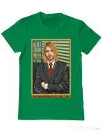 Tricou personalizat barbat Kurt Cobain Verde mediu